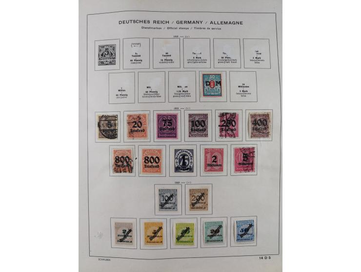 1851/1934, uriger meist gestempelter und teils ungebrauchter Sammlungsbestand in einem Schaubek Album, dabei auch wenige Brie