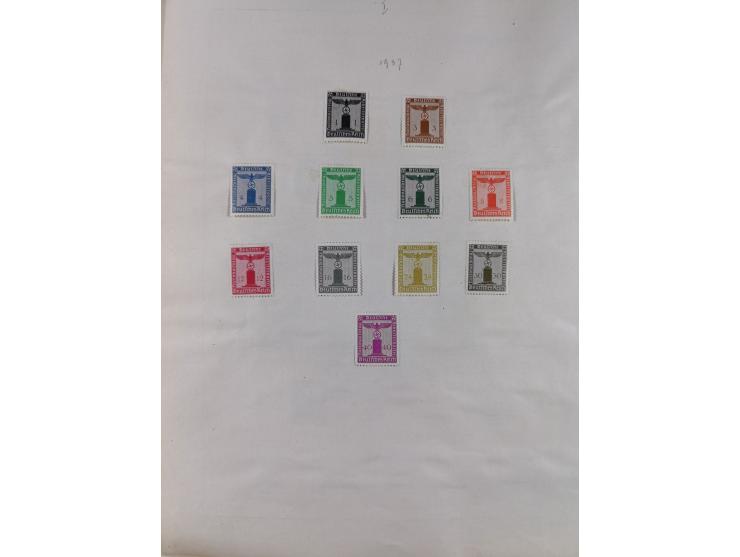 1851/1934, uriger meist gestempelter und teils ungebrauchter Sammlungsbestand in einem Schaubek Album, dabei auch wenige Brie