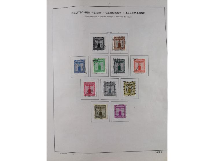 1851/1934, uriger meist gestempelter und teils ungebrauchter Sammlungsbestand in einem Schaubek Album, dabei auch wenige Brie