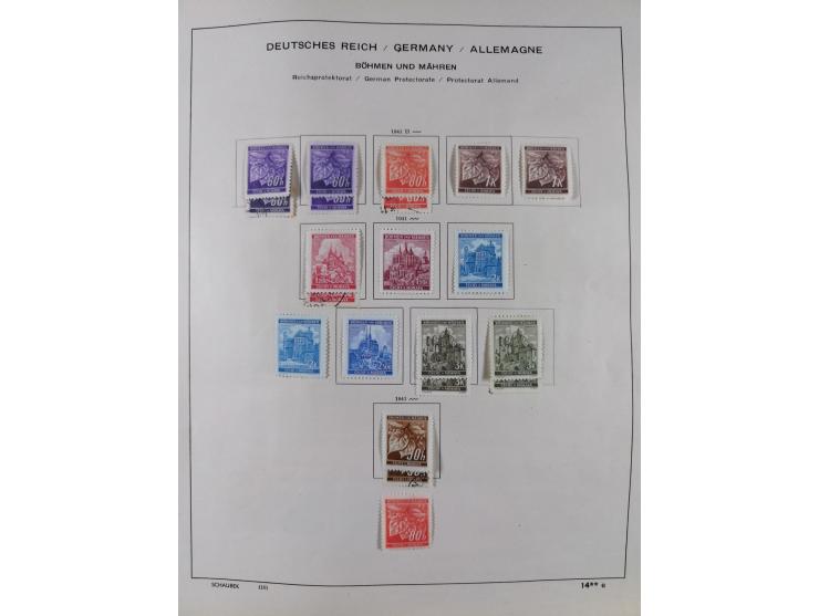 1851/1934, uriger meist gestempelter und teils ungebrauchter Sammlungsbestand in einem Schaubek Album, dabei auch wenige Brie