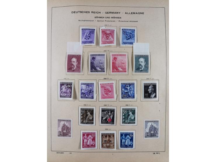 1851/1934, uriger meist gestempelter und teils ungebrauchter Sammlungsbestand in einem Schaubek Album, dabei auch wenige Brie