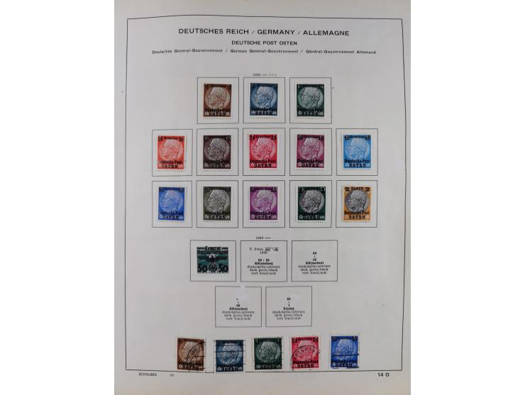 1851/1934, uriger meist gestempelter und teils ungebrauchter Sammlungsbestand in einem Schaubek Album, dabei auch wenige Brie