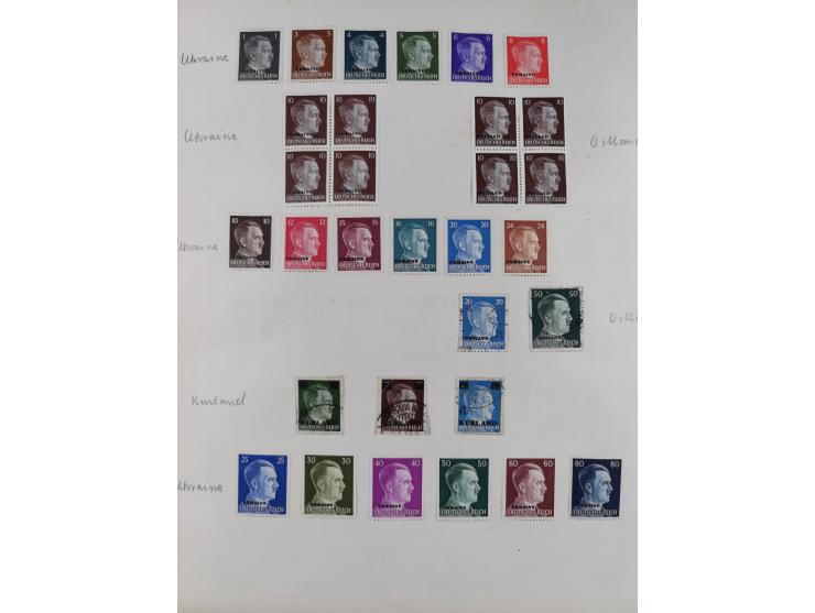 1851/1934, uriger meist gestempelter und teils ungebrauchter Sammlungsbestand in einem Schaubek Album, dabei auch wenige Brie