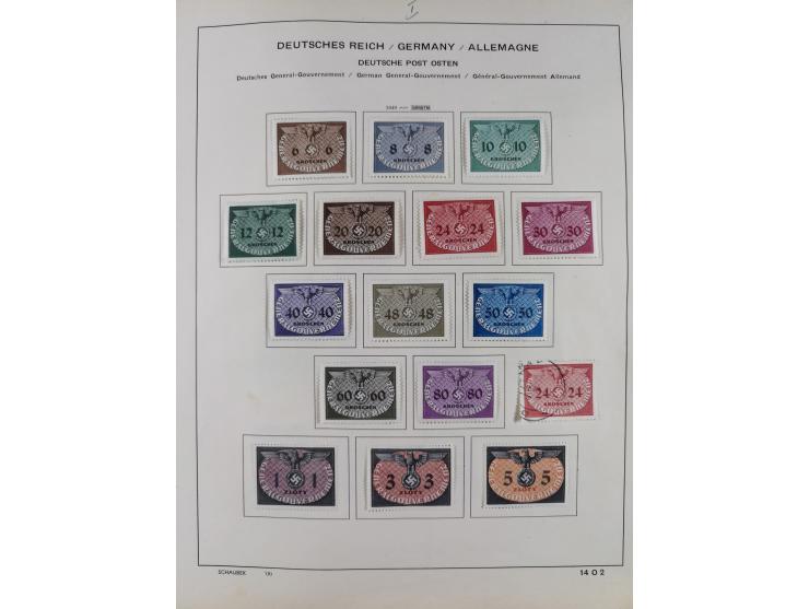 1851/1934, uriger meist gestempelter und teils ungebrauchter Sammlungsbestand in einem Schaubek Album, dabei auch wenige Brie