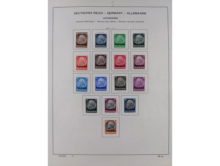 1851/1934, uriger meist gestempelter und teils ungebrauchter Sammlungsbestand in einem Schaubek Album, dabei auch wenige Brie