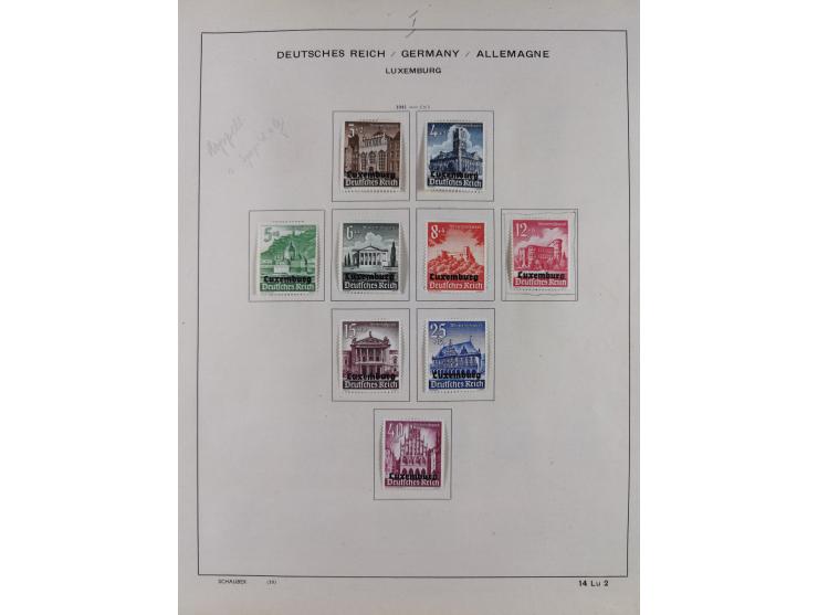 1851/1934, uriger meist gestempelter und teils ungebrauchter Sammlungsbestand in einem Schaubek Album, dabei auch wenige Brie