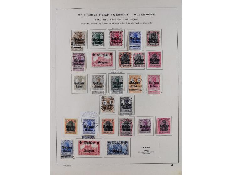 1851/1934, uriger meist gestempelter und teils ungebrauchter Sammlungsbestand in einem Schaubek Album, dabei auch wenige Brie