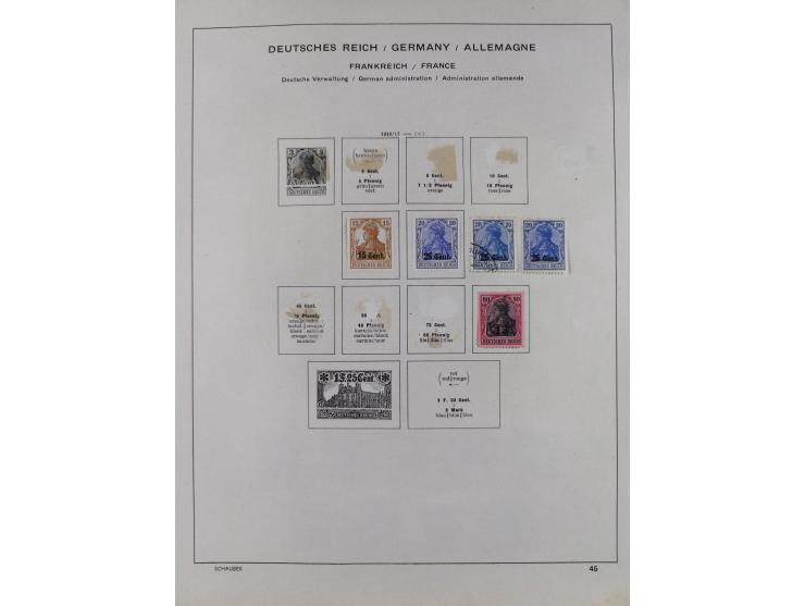 1851/1934, uriger meist gestempelter und teils ungebrauchter Sammlungsbestand in einem Schaubek Album, dabei auch wenige Brie
