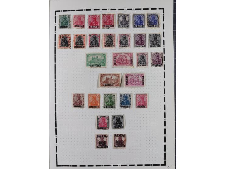 1851/1934, uriger meist gestempelter und teils ungebrauchter Sammlungsbestand in einem Schaubek Album, dabei auch wenige Brie
