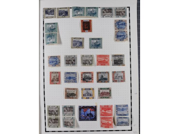 1851/1934, uriger meist gestempelter und teils ungebrauchter Sammlungsbestand in einem Schaubek Album, dabei auch wenige Brie