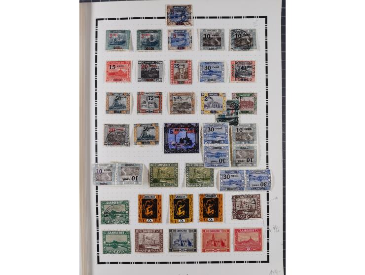 1851/1934, uriger meist gestempelter und teils ungebrauchter Sammlungsbestand in einem Schaubek Album, dabei auch wenige Brie