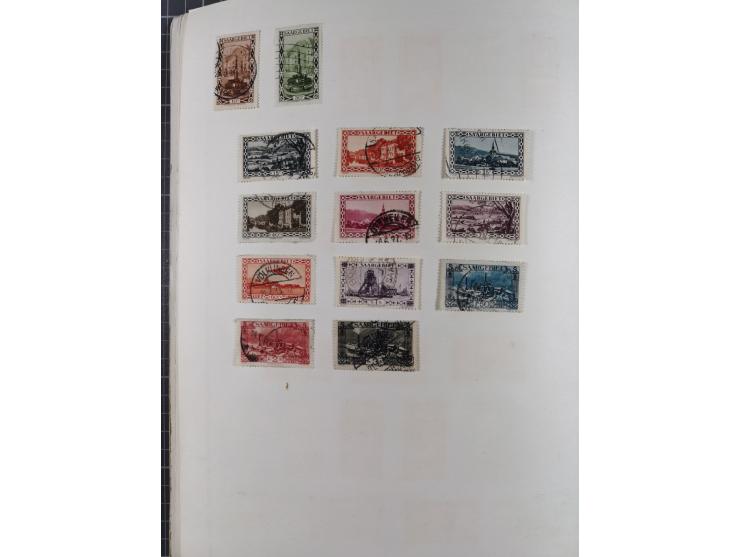 1851/1934, uriger meist gestempelter und teils ungebrauchter Sammlungsbestand in einem Schaubek Album, dabei auch wenige Brie