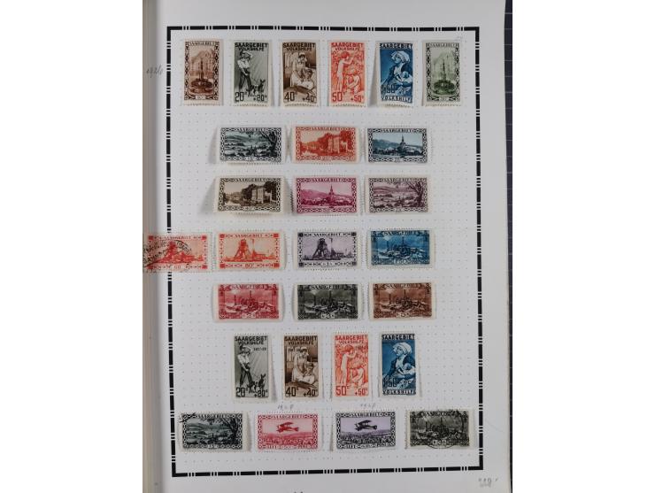 1851/1934, uriger meist gestempelter und teils ungebrauchter Sammlungsbestand in einem Schaubek Album, dabei auch wenige Brie