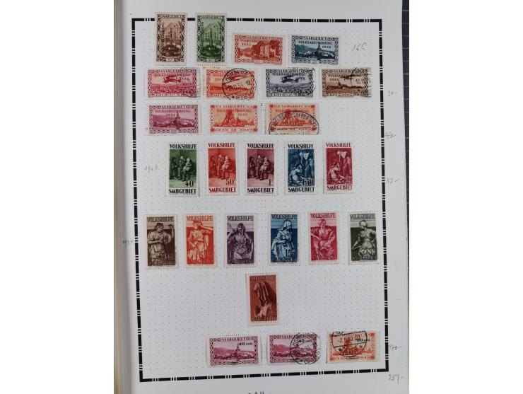 1851/1934, uriger meist gestempelter und teils ungebrauchter Sammlungsbestand in einem Schaubek Album, dabei auch wenige Brie
