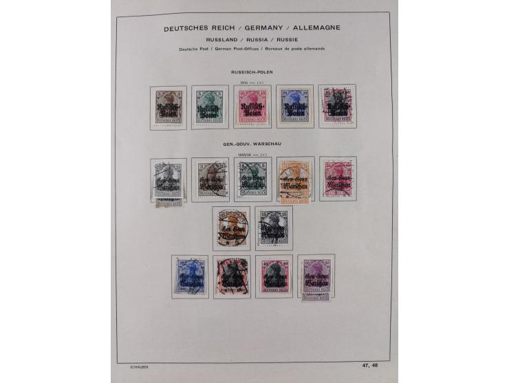 1851/1934, uriger meist gestempelter und teils ungebrauchter Sammlungsbestand in einem Schaubek Album, dabei auch wenige Brie