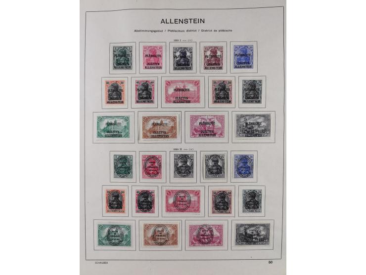 1851/1934, uriger meist gestempelter und teils ungebrauchter Sammlungsbestand in einem Schaubek Album, dabei auch wenige Brie