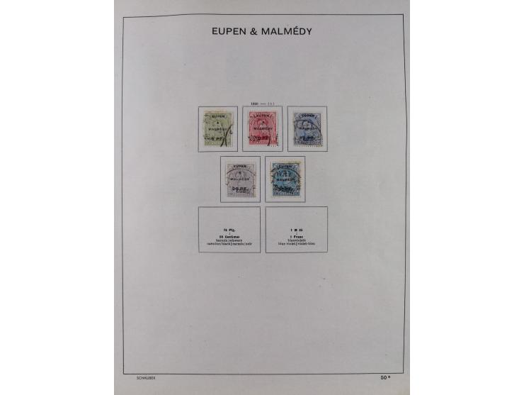 1851/1934, uriger meist gestempelter und teils ungebrauchter Sammlungsbestand in einem Schaubek Album, dabei auch wenige Brie