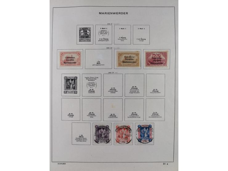1851/1934, uriger meist gestempelter und teils ungebrauchter Sammlungsbestand in einem Schaubek Album, dabei auch wenige Brie