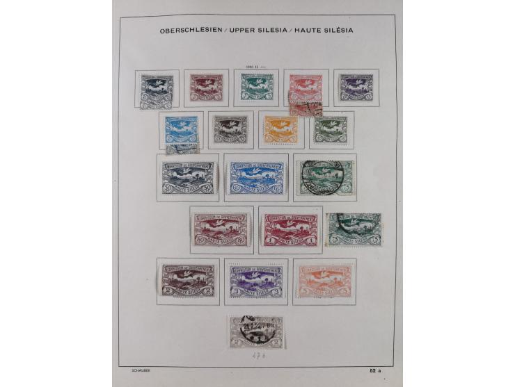 1851/1934, uriger meist gestempelter und teils ungebrauchter Sammlungsbestand in einem Schaubek Album, dabei auch wenige Brie