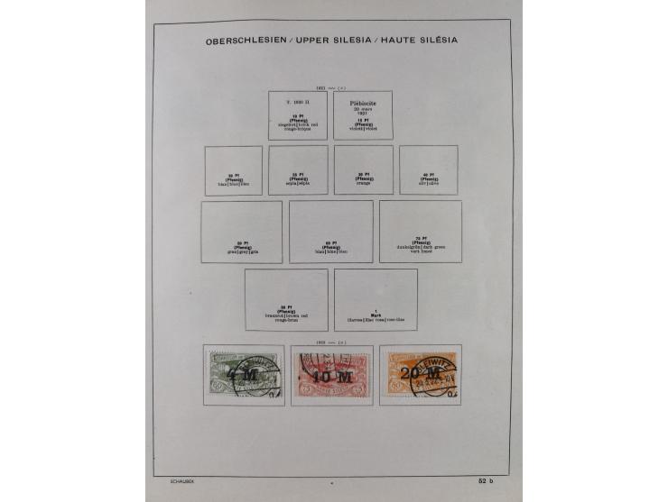 1851/1934, uriger meist gestempelter und teils ungebrauchter Sammlungsbestand in einem Schaubek Album, dabei auch wenige Brie