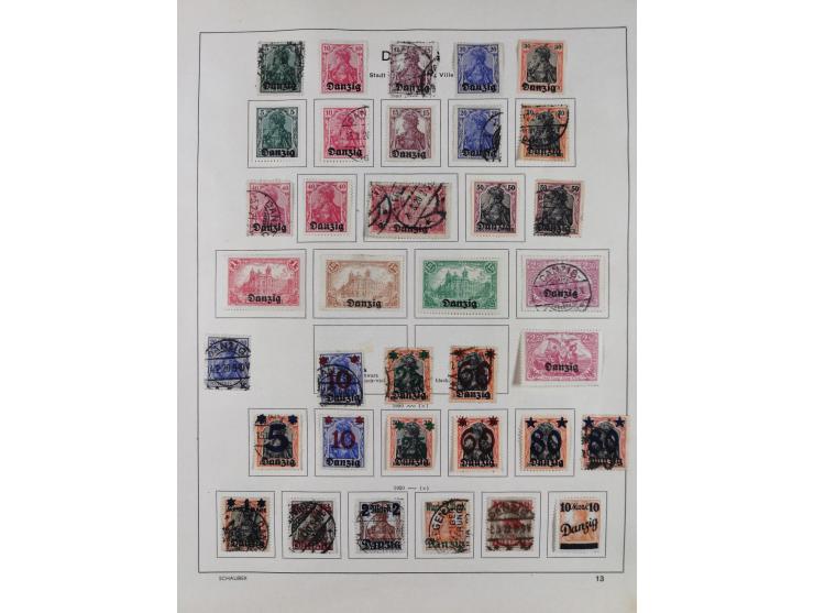 1851/1934, uriger meist gestempelter und teils ungebrauchter Sammlungsbestand in einem Schaubek Album, dabei auch wenige Brie