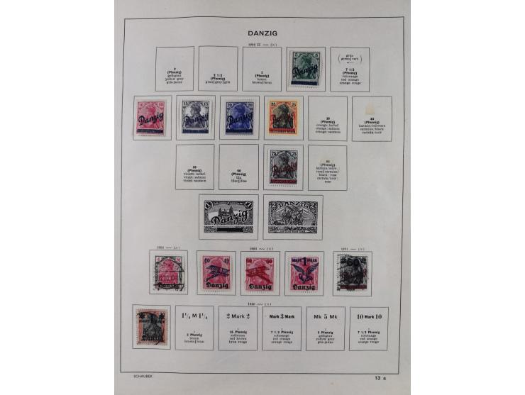 1851/1934, uriger meist gestempelter und teils ungebrauchter Sammlungsbestand in einem Schaubek Album, dabei auch wenige Brie