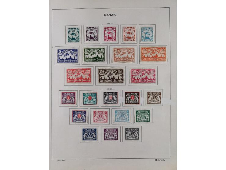 1851/1934, uriger meist gestempelter und teils ungebrauchter Sammlungsbestand in einem Schaubek Album, dabei auch wenige Brie