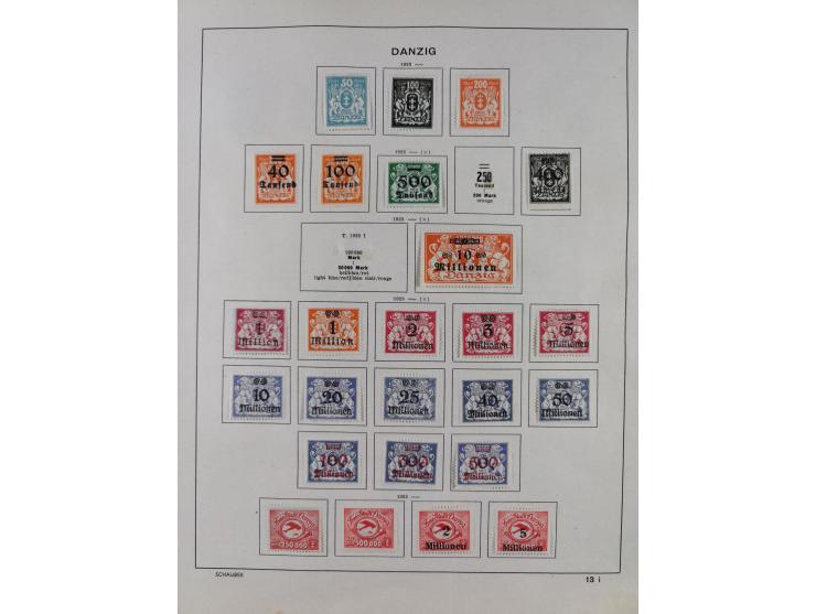 1851/1934, uriger meist gestempelter und teils ungebrauchter Sammlungsbestand in einem Schaubek Album, dabei auch wenige Brie
