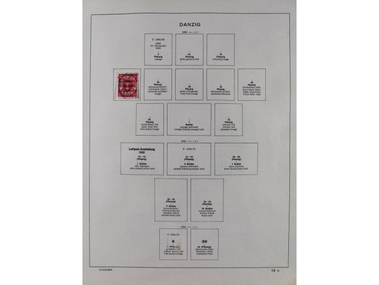1851/1934, uriger meist gestempelter und teils ungebrauchter Sammlungsbestand in einem Schaubek Album, dabei auch wenige Brie
