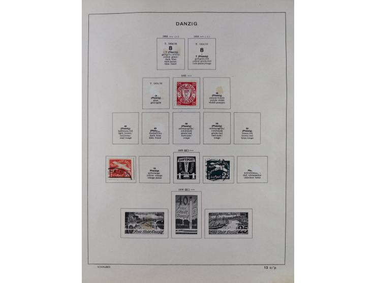 1851/1934, uriger meist gestempelter und teils ungebrauchter Sammlungsbestand in einem Schaubek Album, dabei auch wenige Brie