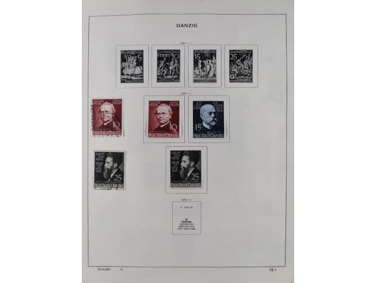 1851/1934, uriger meist gestempelter und teils ungebrauchter Sammlungsbestand in einem Schaubek Album, dabei auch wenige Brie