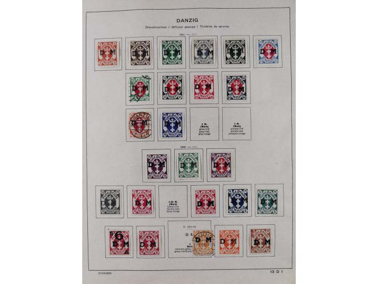 1851/1934, uriger meist gestempelter und teils ungebrauchter Sammlungsbestand in einem Schaubek Album, dabei auch wenige Brie