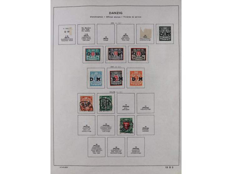1851/1934, uriger meist gestempelter und teils ungebrauchter Sammlungsbestand in einem Schaubek Album, dabei auch wenige Brie