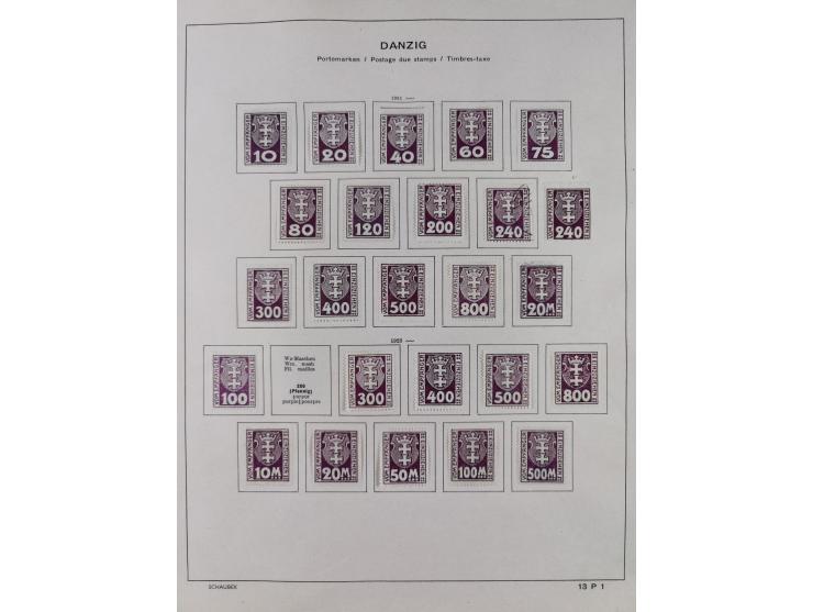 1851/1934, uriger meist gestempelter und teils ungebrauchter Sammlungsbestand in einem Schaubek Album, dabei auch wenige Brie