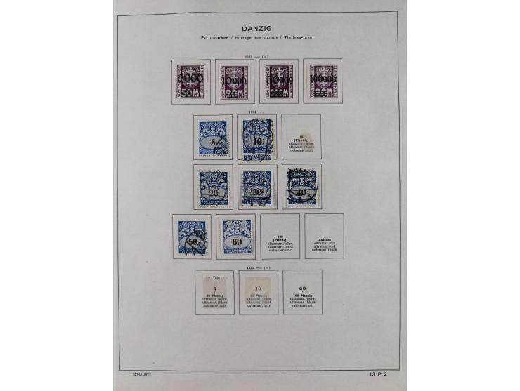 1851/1934, uriger meist gestempelter und teils ungebrauchter Sammlungsbestand in einem Schaubek Album, dabei auch wenige Brie