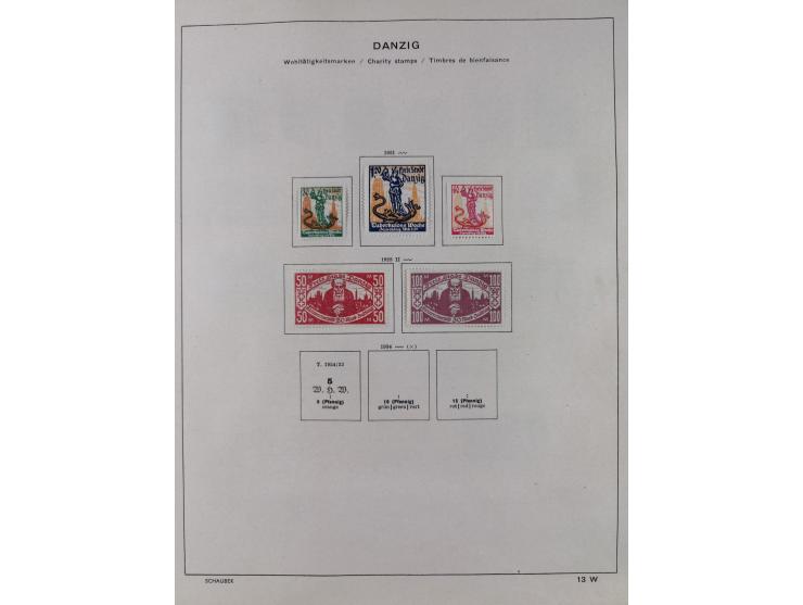 1851/1934, uriger meist gestempelter und teils ungebrauchter Sammlungsbestand in einem Schaubek Album, dabei auch wenige Brie