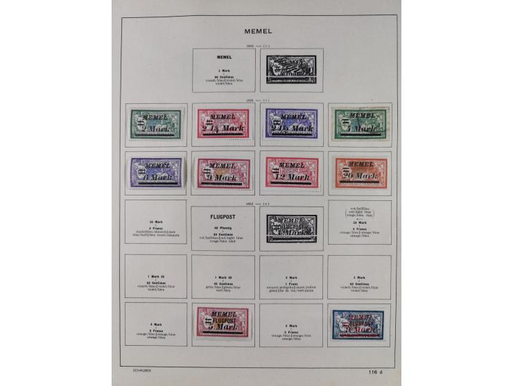 1851/1934, uriger meist gestempelter und teils ungebrauchter Sammlungsbestand in einem Schaubek Album, dabei auch wenige Brie