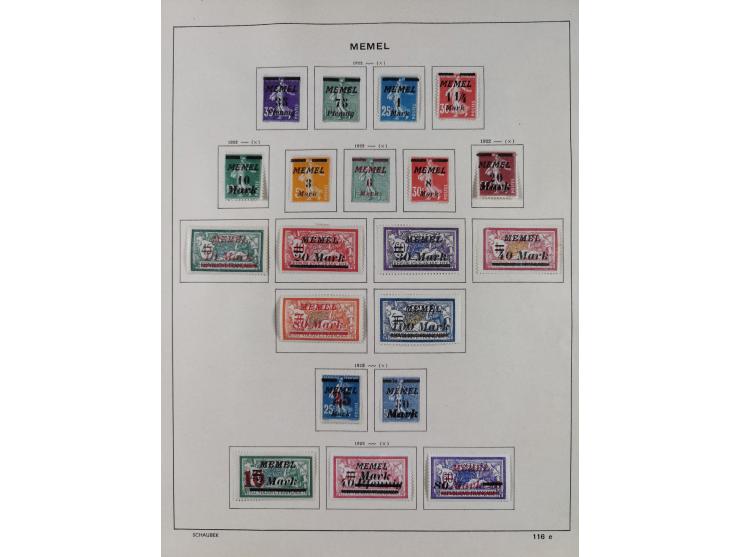 1851/1934, uriger meist gestempelter und teils ungebrauchter Sammlungsbestand in einem Schaubek Album, dabei auch wenige Brie