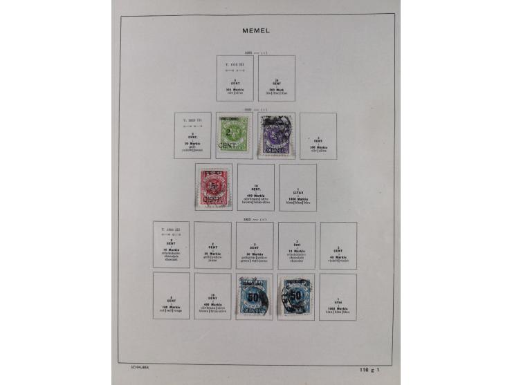 1851/1934, uriger meist gestempelter und teils ungebrauchter Sammlungsbestand in einem Schaubek Album, dabei auch wenige Brie