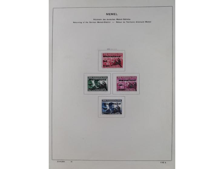 1851/1934, uriger meist gestempelter und teils ungebrauchter Sammlungsbestand in einem Schaubek Album, dabei auch wenige Brie