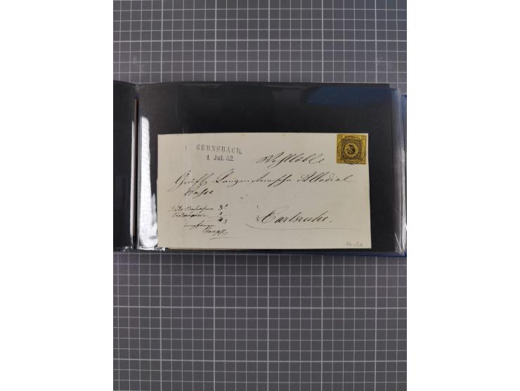 Baden bis Württemberg, ungebrauchte und gestempelte alte Sammlung, ohne große Spitzen, aber mit vielen besseren Werten und me