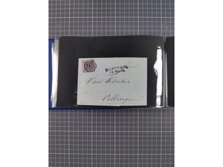 Baden bis Württemberg, ungebrauchte und gestempelte alte Sammlung, ohne große Spitzen, aber mit vielen besseren Werten und me