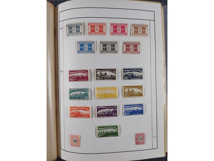 Baden bis Württemberg, ungebrauchte und gestempelte alte Sammlung, ohne große Spitzen, aber mit vielen besseren Werten und me