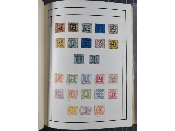 Baden bis Württemberg, ungebrauchte und gestempelte alte Sammlung, ohne große Spitzen, aber mit vielen besseren Werten und me