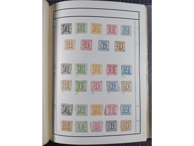 Baden bis Württemberg, ungebrauchte und gestempelte alte Sammlung, ohne große Spitzen, aber mit vielen besseren Werten und me