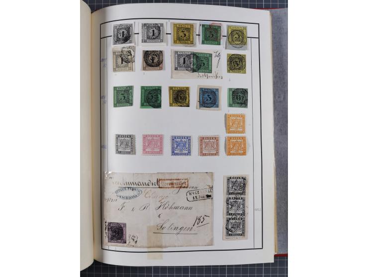 Baden bis Württemberg, ungebrauchte und gestempelte alte Sammlung, ohne große Spitzen, aber mit vielen besseren Werten und me