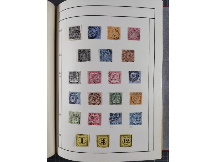 Baden bis Württemberg, ungebrauchte und gestempelte alte Sammlung, ohne große Spitzen, aber mit vielen besseren Werten und me