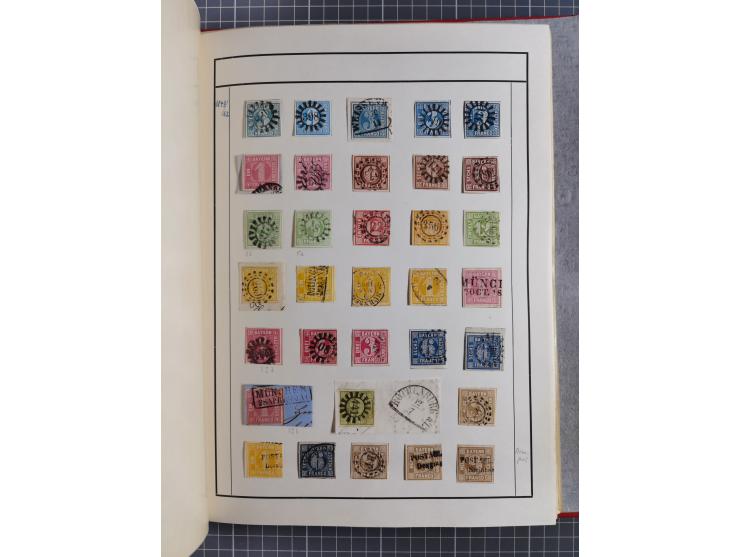 Baden bis Württemberg, ungebrauchte und gestempelte alte Sammlung, ohne große Spitzen, aber mit vielen besseren Werten und me