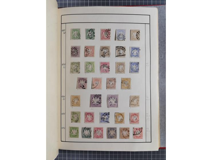 Baden bis Württemberg, ungebrauchte und gestempelte alte Sammlung, ohne große Spitzen, aber mit vielen besseren Werten und me