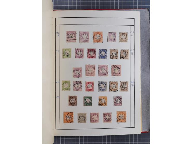 Baden bis Württemberg, ungebrauchte und gestempelte alte Sammlung, ohne große Spitzen, aber mit vielen besseren Werten und me